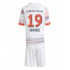 Bayern Munich Alphonso Davies #19 Bortedraktsett Barn 2025-26 Kortermet (+ korte bukser)